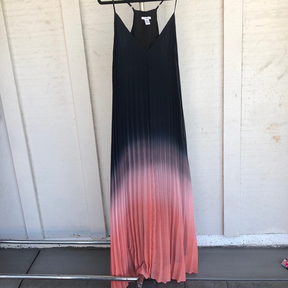 BAR III Pleated Ombré Maxi Dress
